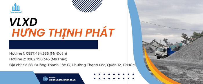 VLXD quận 12 Hưng Thịnh Phát - đơn vị cung cấp VLXD chất lượng